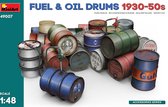 1:48 MiniArt 49007 Fuel & Oil Drums 1930-50s Plastic Modelbouwpakket