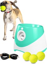 Tavaro Ballenwerper Groen - Hondenspeelgoed - Ballengooier Voor Honden Op Accu - Inclusief 3 Gratis Tennisballen - Verschillende Werpafstanden