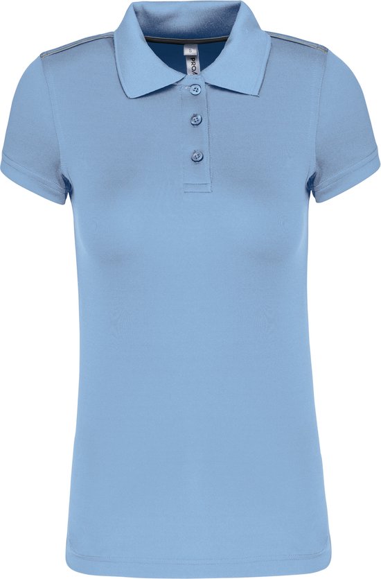 Damessportpolo 'Proact' met korte mouwen Sky Blue - XL