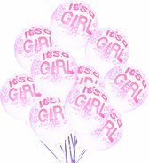 10 transparante ballonnen It's a Girl - ballon - it's a girl - genderreveal - babyshower - geboorte - zwanger - baby