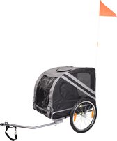 Adori Fietskar - Hondenfietskar - 125x75x95 cm Grijs Zwart