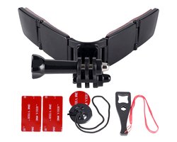 Techvavo® Universele Helmet Mount - Helmhouder geschikt voor diverse Action Camera - Motorrijden - Universeel - Motorhelm