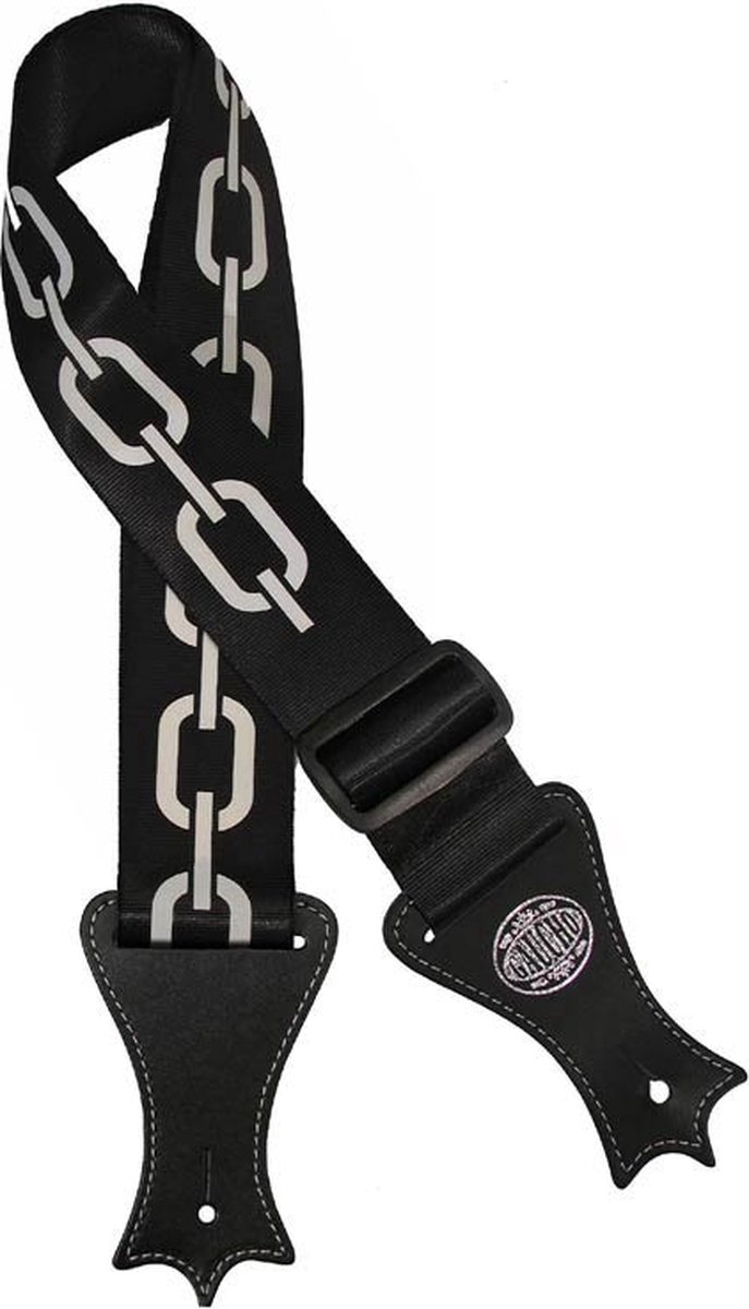 Gitaarriem Icon Series Deluxe Chains Zwart GST-144-BK Gaucho