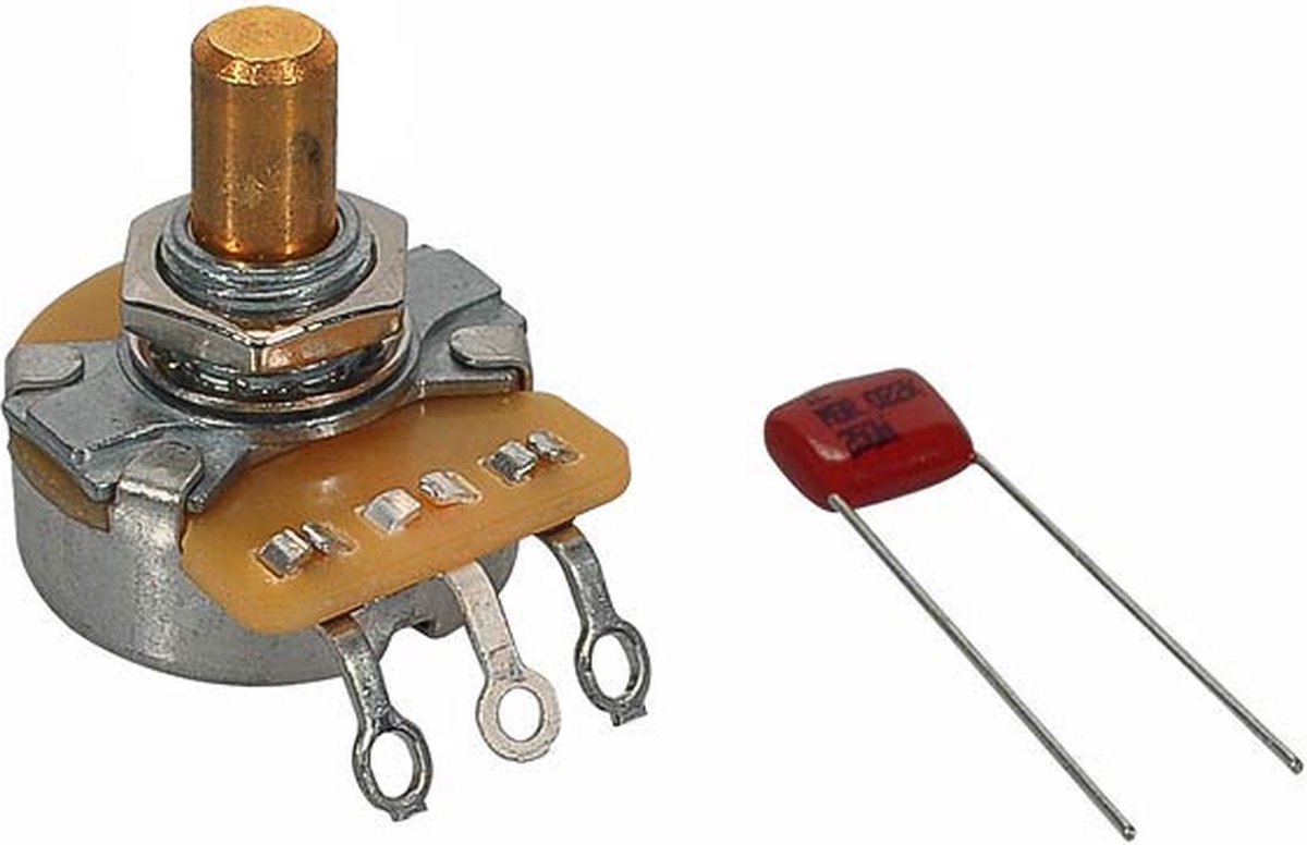 Fender 250K Potentiometer met Solide Schacht - Pure Vintage Parts