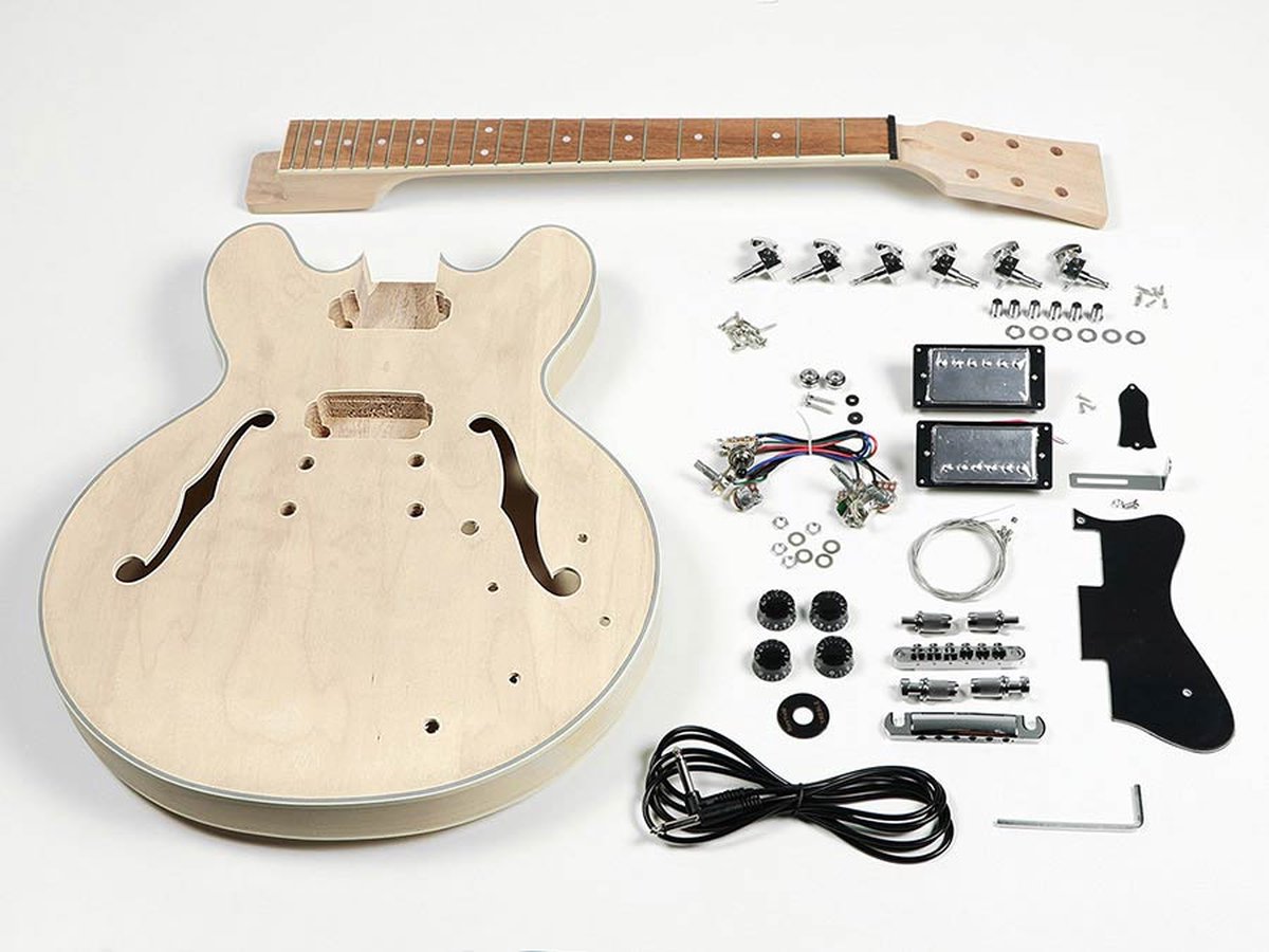 Guitare électrique DIY kit Boston KIT- ES-45 modèle Archtop Thinline | bol