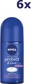 NIVEA Protect & Care - 6 x 50 ml - Voordeelverpakking - Deodorant Roller