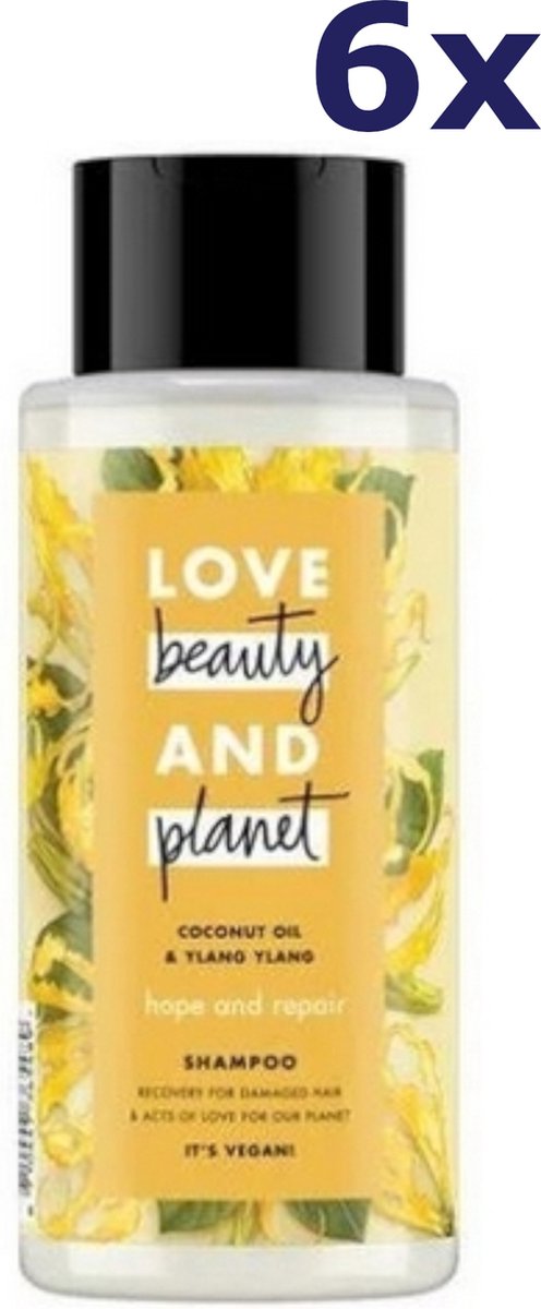 6x Love Beauty & Planet Shampoo - Hope & Repair 400 ml