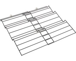 Metaltex - Kruidenrek Lade X-pand - Kruiden Organizer - Zwart - 47 x 3 x 26/51 cm