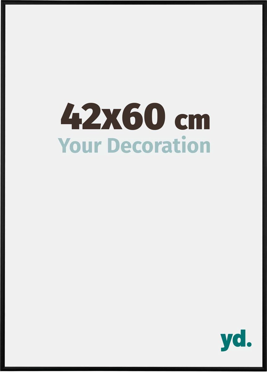 yd. Your Decoration - Fotolijst 42x60 cm - Aluminium - Zwart Mat - Kent