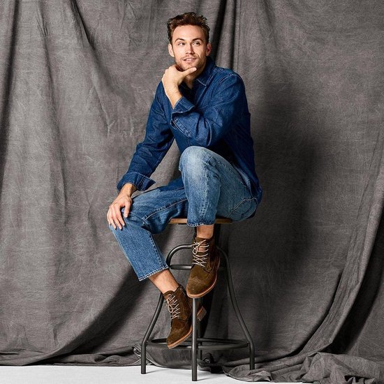 Omoda Heren Veterboots Mrino608 - Groen - Maat 43 | bol.com