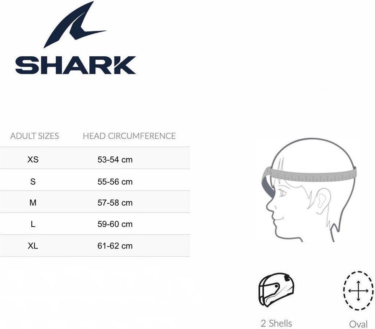 Shark Nano Blank Wit Zilver Glanzend W01 Jethelm - Maat XS - Helm – foto 2