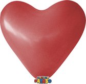 Zakje met 10 rode hart ballonnen - 30cm doorsnee (12 inch) - Biologisch afbreekbaar