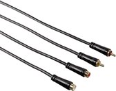 Hama audio verlengkabel 2cinch - 2 cinch 5m, 3ster