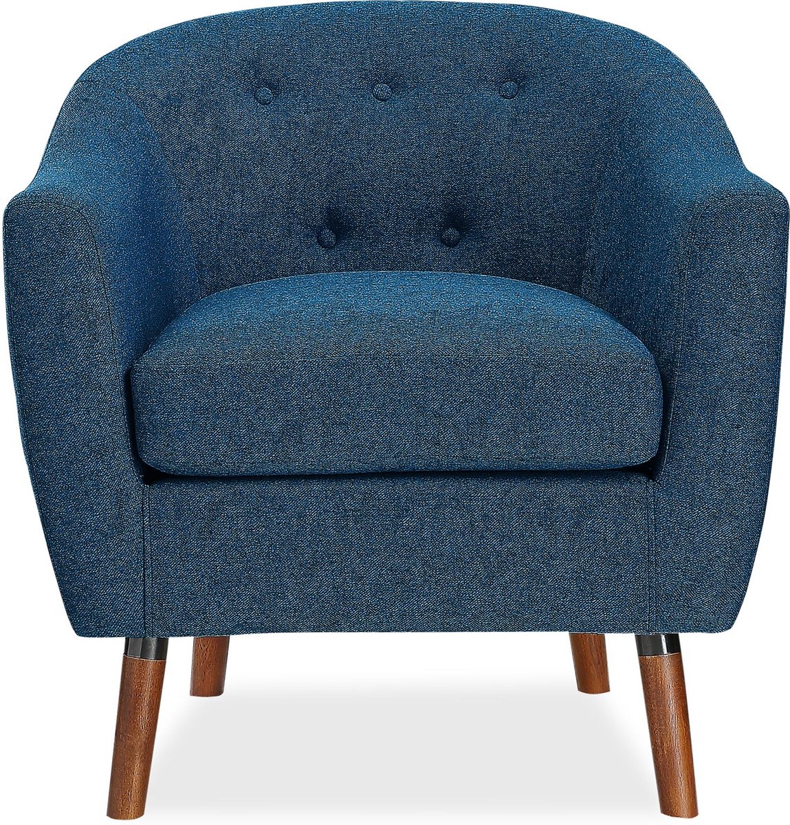 Brie-Accent Stoel in Linnen Blauw