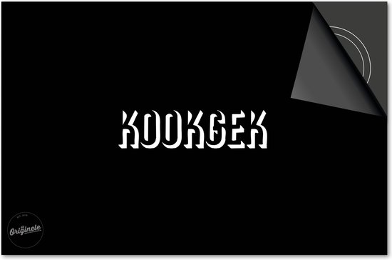 Protecteur d'induction 90x52 - plaque de couverture tapis d'induction - Protecteur de plaque de cuisson Dietrix - Base - Devis - Kookgek Zwart