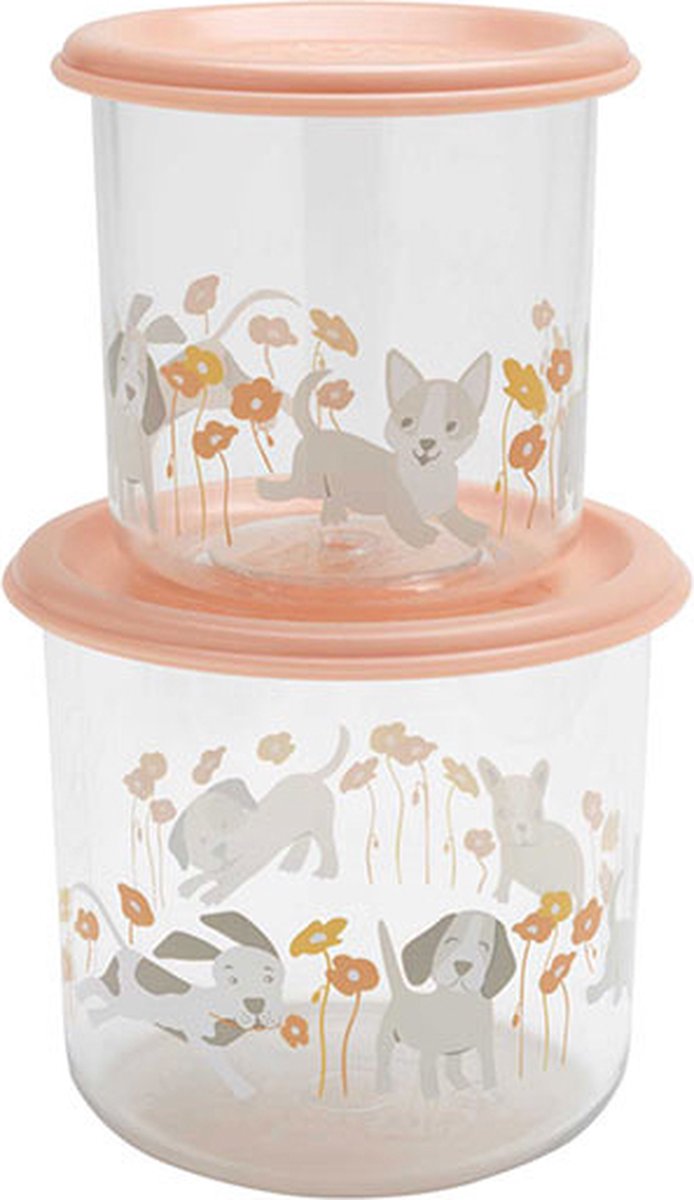 Snackdoosjes Puppies & Poppies Large Sugar Booger set van 2