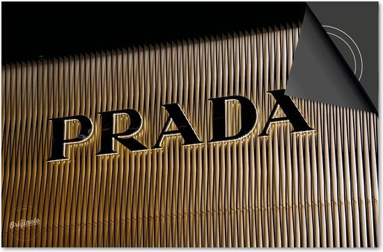 Inductie beschermer 83x51,5 - afdekplaat inductie mat - Dietrix Kookplaat beschermer - Base - Black en Gold - Prada logo