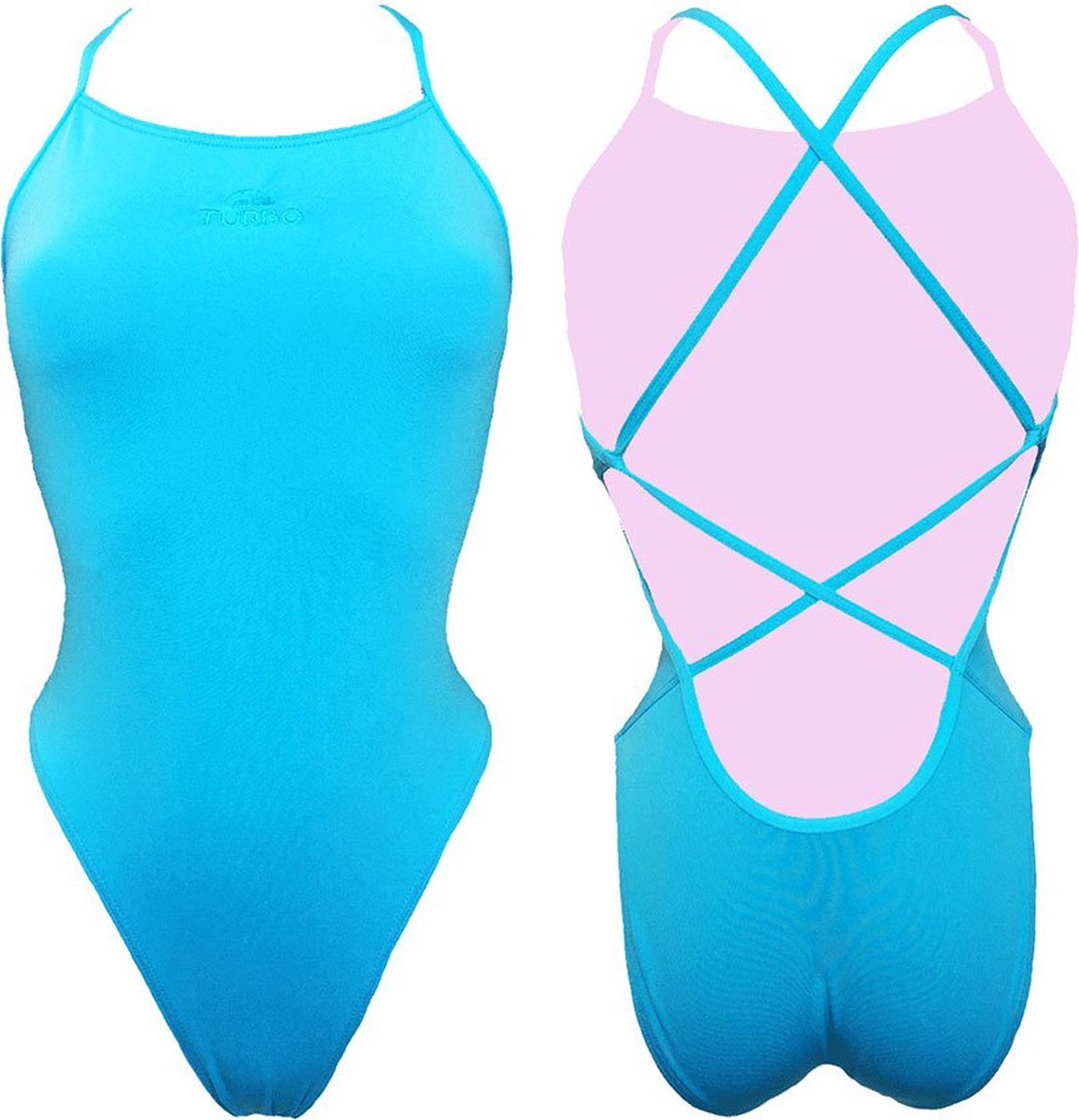 Turbo Patron Sirene Zwempak Blauw L Vrouw