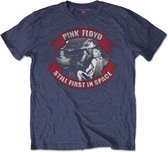 Pink Floyd - First In Space Vignette Heren T-shirt - L - Blauw