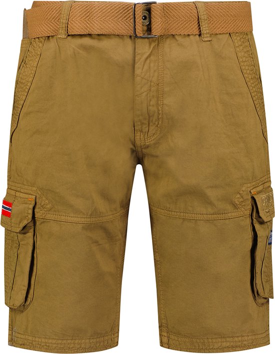 Geographical Norway Cargo Shorts Korte Broek Knielange Short Bermuda Zomer Vakantie Vrije Tijd FVS Production H-H, Broekmaat: M / W32, Kleur: Mastic, plamuurmassa Geographical Norway Cargo Shorts Korte Broek Knielange Short Bermuda Zomer Vakantie Vrije Tijd FVS Production H-H, Broekmaat: M / W32, Kleur: Mastic, plamuurmassa