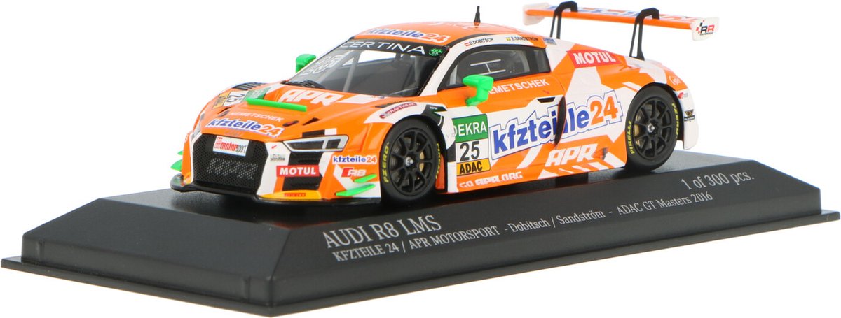 Audi R8 LMS Minichamps Modelauto 1:43 2016 Daniel Dobitsch / Edward Sandström kfzteile24 APR