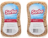 2x grande éponge de nettoyage Sorbo / éponge de voiture en viscose 20 x11 cm - articles de nettoyage / lave-auto