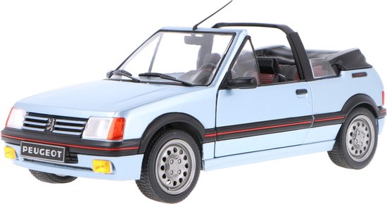 SOLIDO 1/18 Peugeot 205 CTI 1989 – Bleu Azzuro – Miniature Collection Neuve Sous Blister