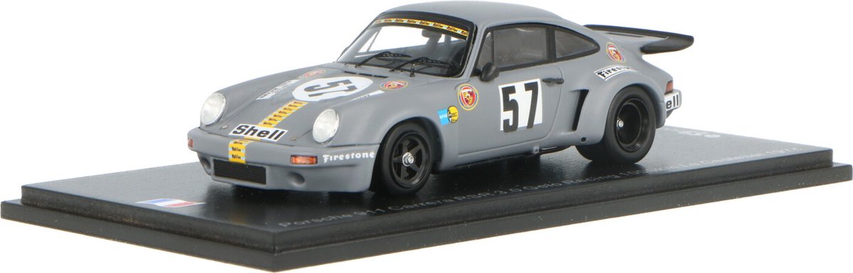Porsche 911 Carrera RSR Spark Models Modelauto 1:43 1974 Tim Schenken / Rolf Stommelen Gelo Racing