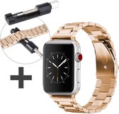 iMoshion Stalen bandje met Horlogeband inkorter Geschikt voor Apple Watch Series 1 / 2 / 3 / 4 / 5 / 6 / 7 / 8 / SE - 38 / 40 / 41 mm - Rosé Goud
