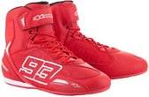 Alpinestars Austin Riding Shoes Bright Red White US 7.5 - Maat - Laars
