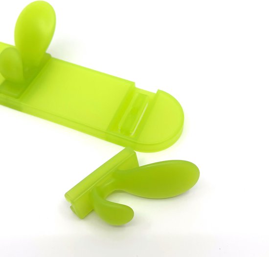 Collezione Ingresso kapstok - 3 haken - Kunststof - Lengte 29 cm - Groen