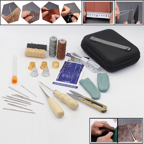 Naaldenset voor leerwerk |Leerbewerking | Naalden - Smederij Atelier Alkmaar