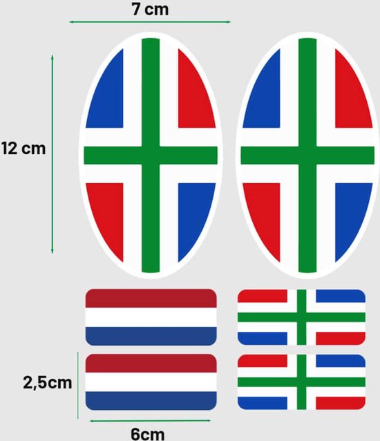 Akachafactory Sticker voor auto, vinyl, vlag Madagaskar