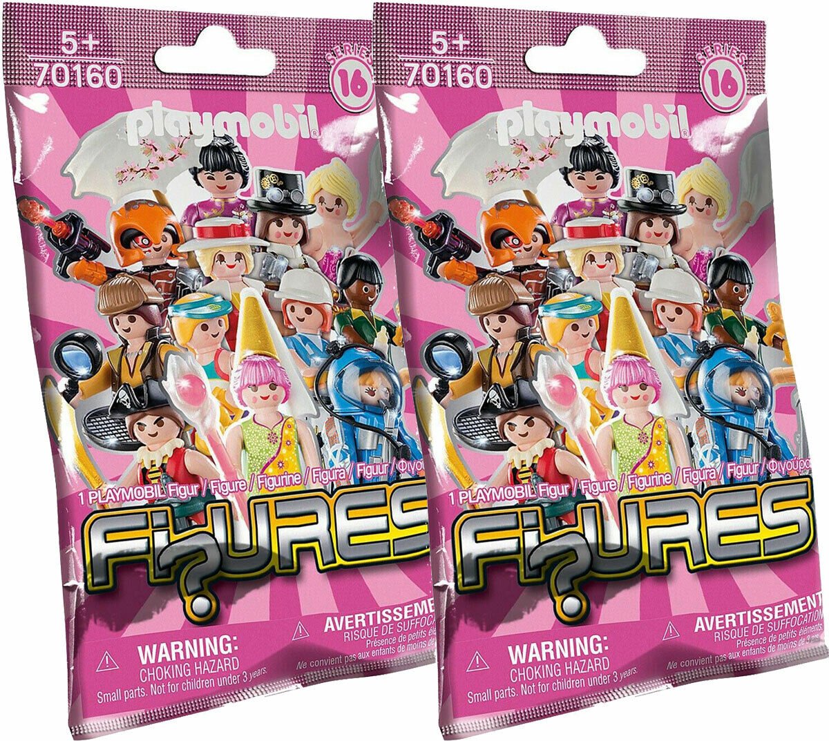 Playmobil Figures - 2 Pack - Girls - Serie 16 - Bouwfiguur -