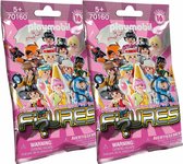 Playmobil Figures - 2 Pack - Girls - Serie 16 - Bouwfiguur -