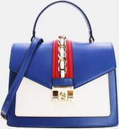 Somerville Fashion - Tom & Eva | Crossbody Bag | Dames Tas | Handtas | Blauw - Rood - Wit | 26,5 x 11 x 20 CM