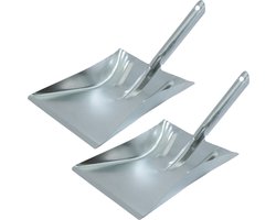 Sorex Vuilblik - 2x stuks - verzinkt metaal - 37 x 24 cm - stofblik