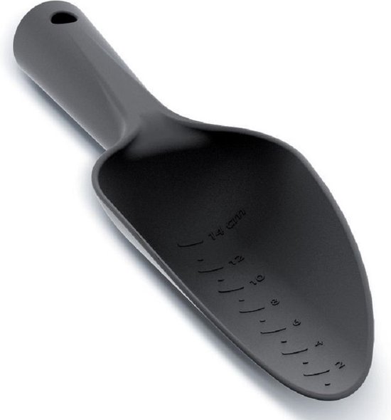Set van een zwarte kunststof hark/schoffel en tuinschep 29 cm van Summerville. — afbeelding 2