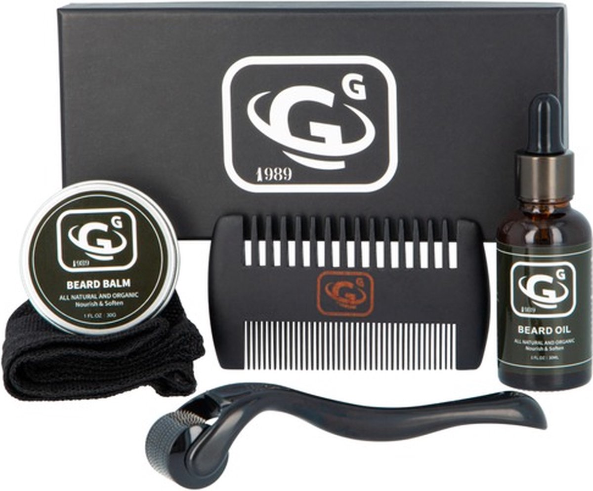 G G 1989 Baardverzorging set 5 delig - Baardverzorging - Baardverzorging geschenk set - Baardverzorging mannen