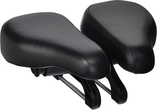 Selle avec dossier – surdimensionnée et confortable – Selle souple avec kussen en PU