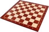 Size No 4+ houten schaakbord met coördinaten mahoniehout esdoornhout