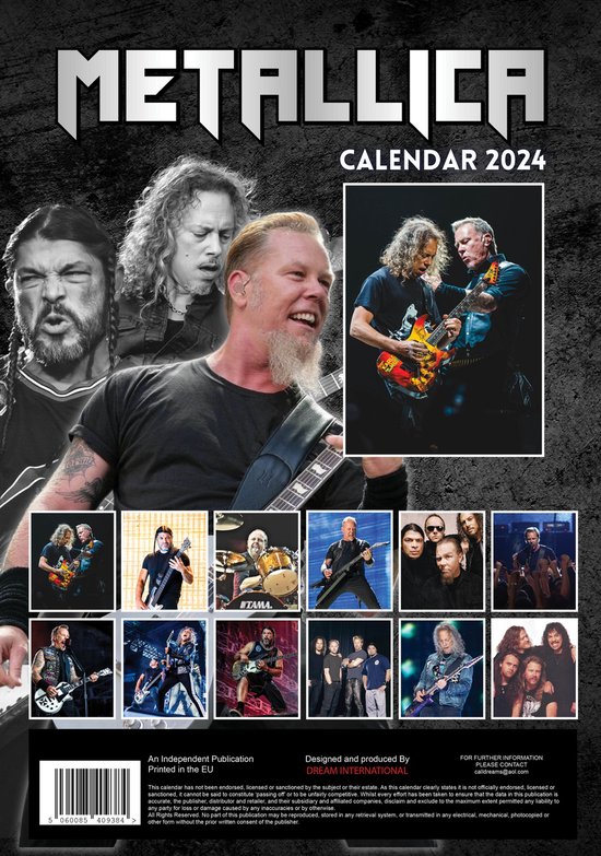 Metallica Kalender 2024 A3