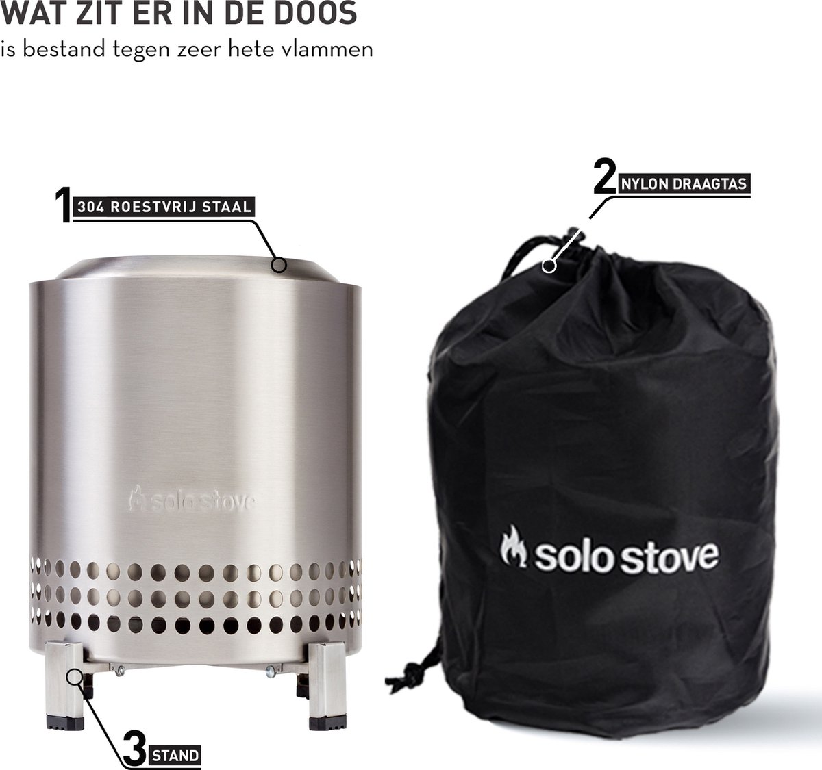 Solo Stove Mesa XL brasero de table - Inox