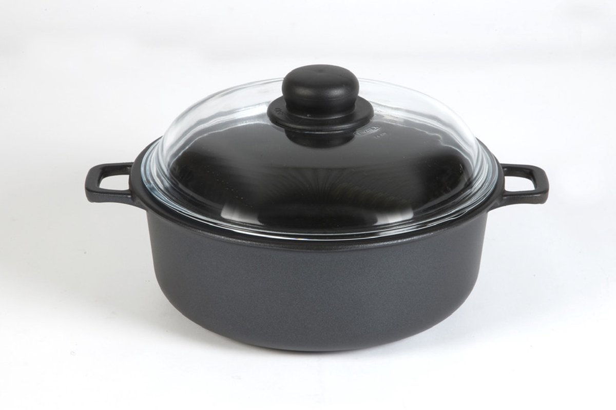 Haute Cuisine Fontalu - Kookpot - kookpan 28 cm - PFAS-vrij - Antikleef - Alle vuren - 7,4 L