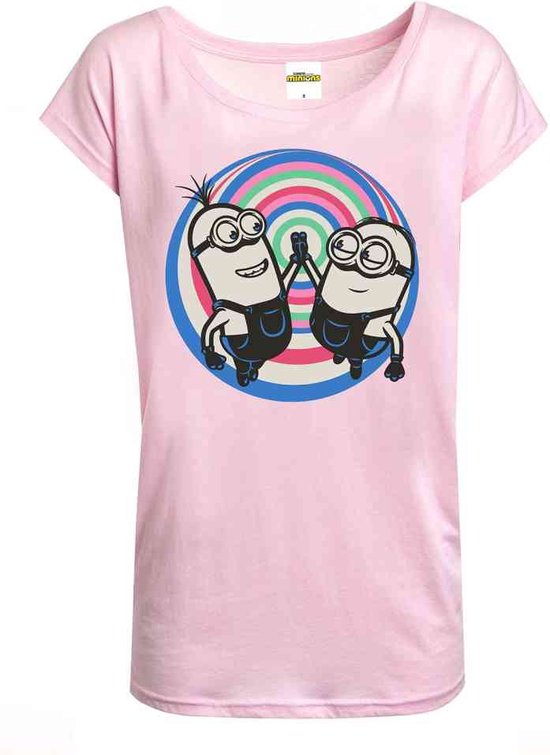 Minions - Handshake Dames T-shirt - L - Roze