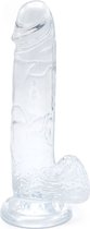 Kiotos Cox Clear - Dildo 01 - Transparante Dildo - Lengte 220 mm - Diameter 45 mm - TPE