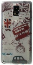 Flexibele hoes met Britse logo's voor Galaxy Note 4