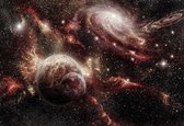 Fotobehang Space Planets | XXXL - 416cm x 254cm | 130g/m2 Vlies
