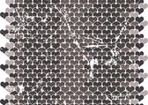 Fotobehang Hearts Pattern Black White | XXL - 206cm x 275cm | 130g/m2 Vlies