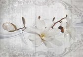 Fotobehang Flower Pattern Vintage | XL - 208cm x 146cm | 130g/m2 Vlies